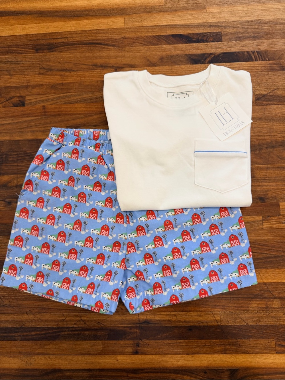 NWT - Lila and Hayes Barnyard Farm Short Set - Size 6